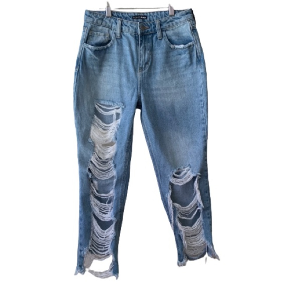 FashionNova Distressed Mom Jeans